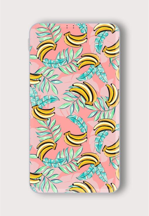 Tropical Pattern Bananas Printed Designer 10000 mAh PowerBank Zapvi