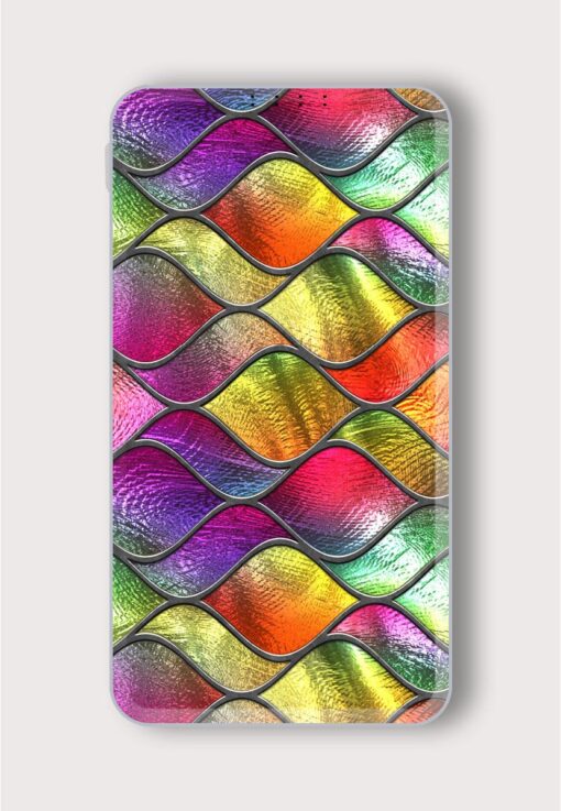 Stained Glass Seamless Printed Designer 10000 mAh PowerBank Zapvi