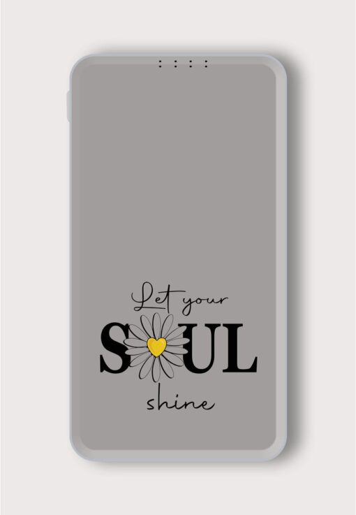 Lets Your Soul Printed Designer 10000 mAh PowerBank Zapvi