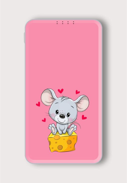 Cute Cartoon Mouse Printed Designer 10000 mAh PowerBank