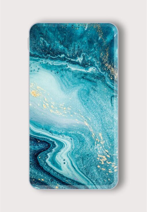 Abstract Ocean Art Printed Designer 10000 mAh PowerBank Zapvi