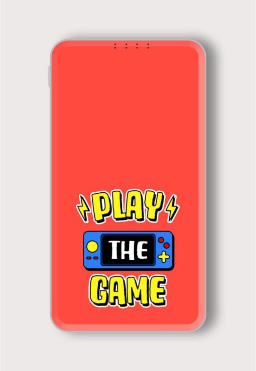 Play Game Text Printed Designer 10000 mAh PowerBank Zapvi