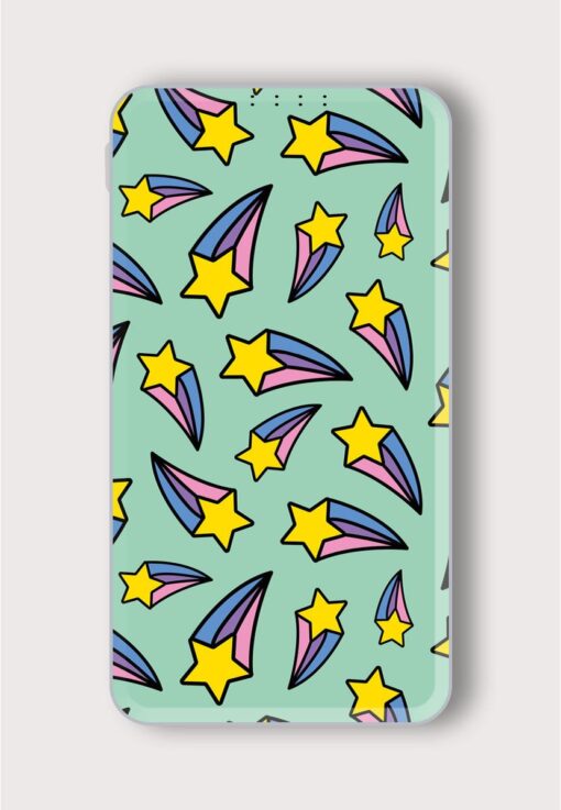 Rainbow Shooting Star Printed Designer 10000 mAh PowerBank Zapvi