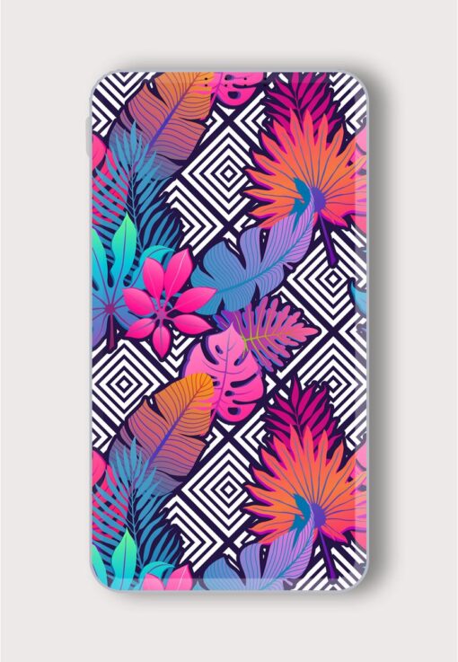 Exotic Leaves Flowers Printed Designer 10000 mAh PowerBank Zapvi