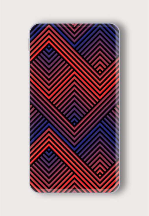 Vector Geometric Seamless Printed Designer 10000 mAh PowerBank Zapvi