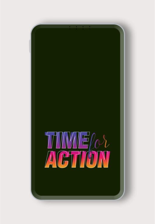 Time Actiongraphic Design Printed Designer 10000 mAh PowerBank Zapvi