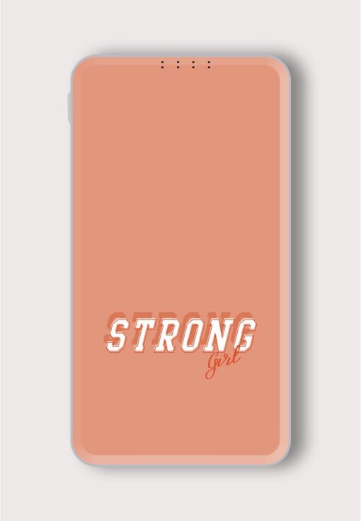 Strong Girlgraphic Design Printed Designer 10000 mAh PowerBank Zapvi