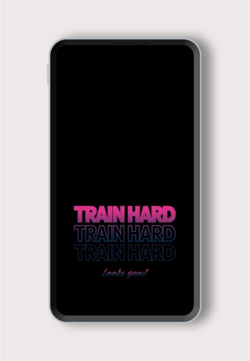 Train Hard Print Printed Designer 10000 mAh PowerBank Zapvi