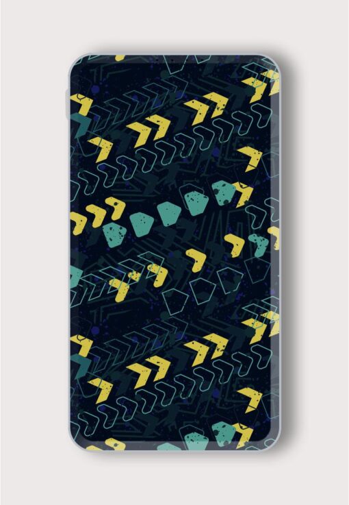 Abstract Seamless Vector Printed Designer 10000 mAh PowerBank Zapvi