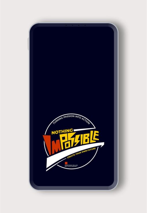 Impossible Nothing Modern Printed Designer 10000 mAh PowerBank Zapvi