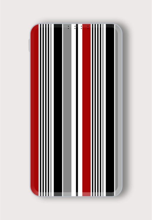 Stripe Seamless Pattern Printed Designer 10000 mAh PowerBank Zapvi