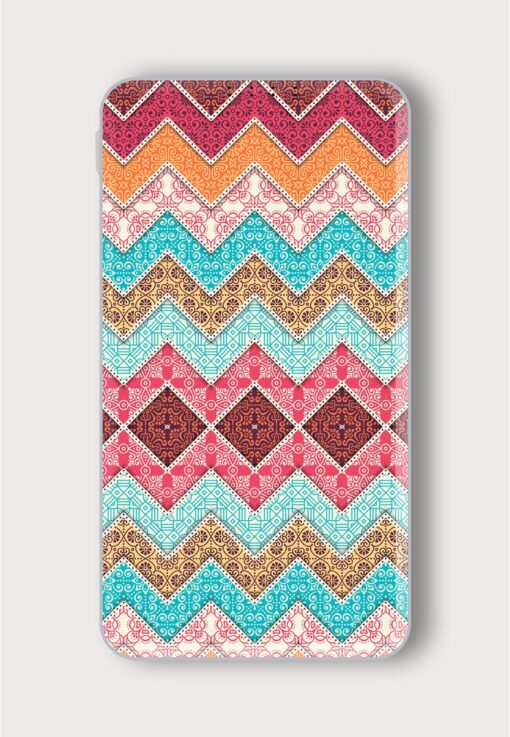 Seamless Pattern Tile Printed Designer 10000 mAh PowerBank Zapvi