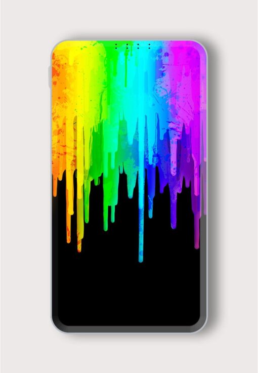 Rainbow Glimp Printed Designer 10000 mAh PowerBank Zapvi