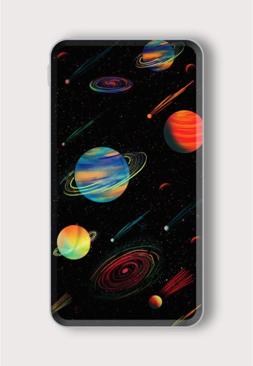 Galaxy And Planets Printed Designer 10000 mAh PowerBank Zapvi