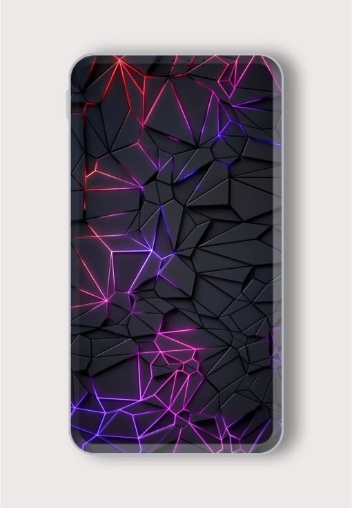 Neon Crack Art Printed Designer 10000 mAh PowerBank Zapvi