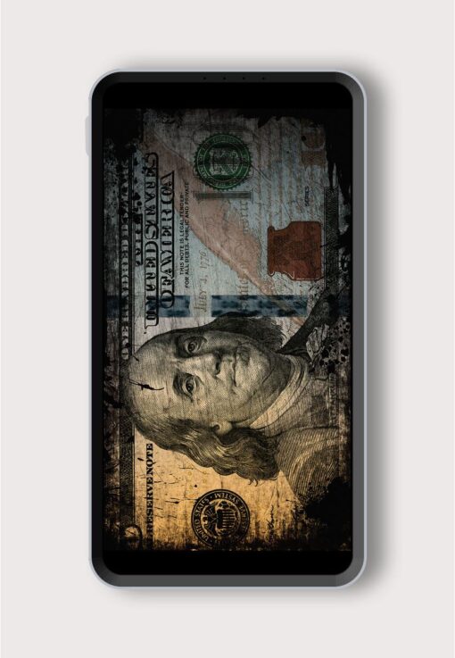 One Hundred Dollar Printed Designer 10000 mAh PowerBank Zapvi