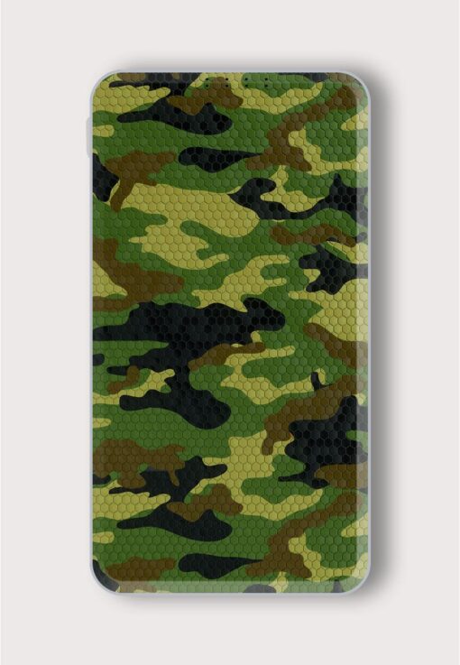 Army Polygon Printed Designer 10000 mAh PowerBank Zapvi