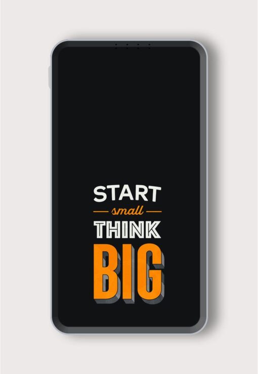 Start Small Thing Printed Designer 10000 mAh PowerBank Zapvi