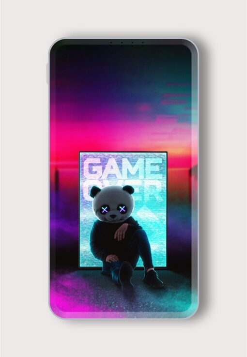 Game Over Panda Printed Designer 10000 mAh PowerBank Zapvi