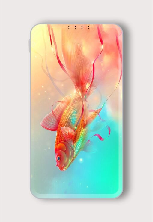 Gold Fish Printed Designer 10000 mAh PowerBank Zapvi