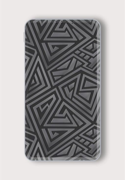 Abstract Metal Maze Printed Designer 10000 mAh PowerBank Zapvi