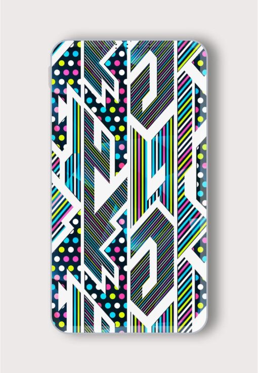 Bright Geometric Seamless Printed Designer 10000 mAh PowerBank Zapvi