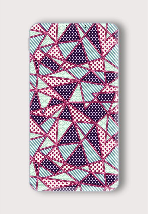 Geometric Fabric Seamless Printed Designer 10000 mAh PowerBank Zapvi