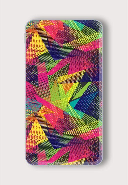 Abstract Seamless Geometric Printed Designer 10000 mAh PowerBank Zapvi