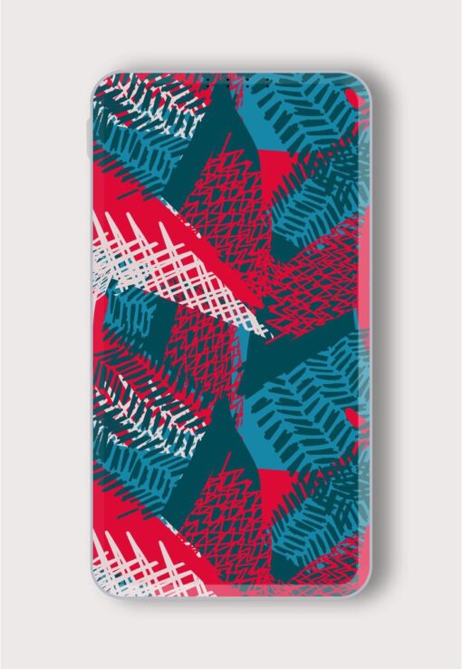 Abstract Seamless Pattern Printed Designer 10000 mAh PowerBank Zapvi