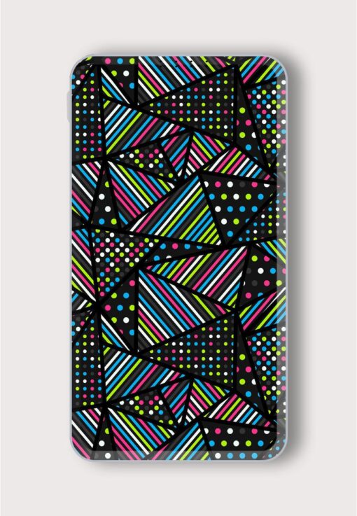 Abstract Triangle Seamless Printed Designer 10000 mAh PowerBank Zapvi