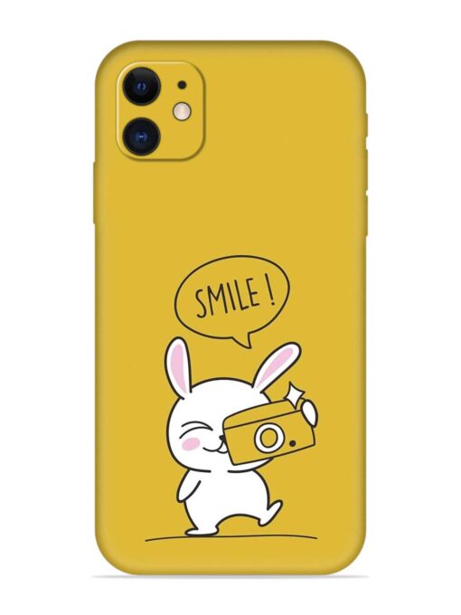 Hey Smile Please Embossed Soft Silicone Case for Apple Iphone 11 Zapvi