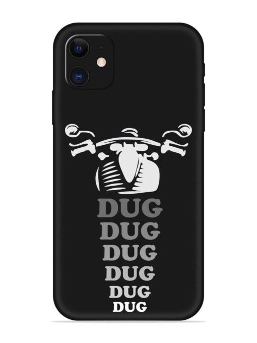 Dug Dug Dug Embossed Soft Silicone Case for Apple Iphone 11 Zapvi