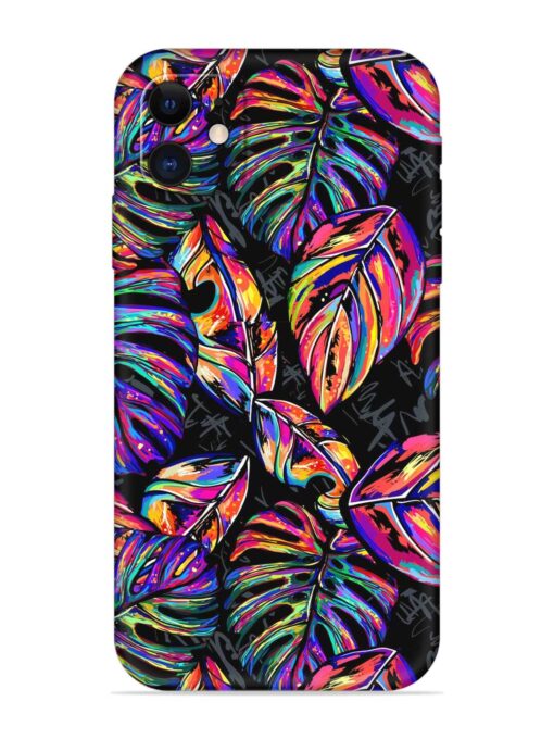 Tropical Seamless Vector Embossed Soft Silicone Case for Apple Iphone 11 Zapvi