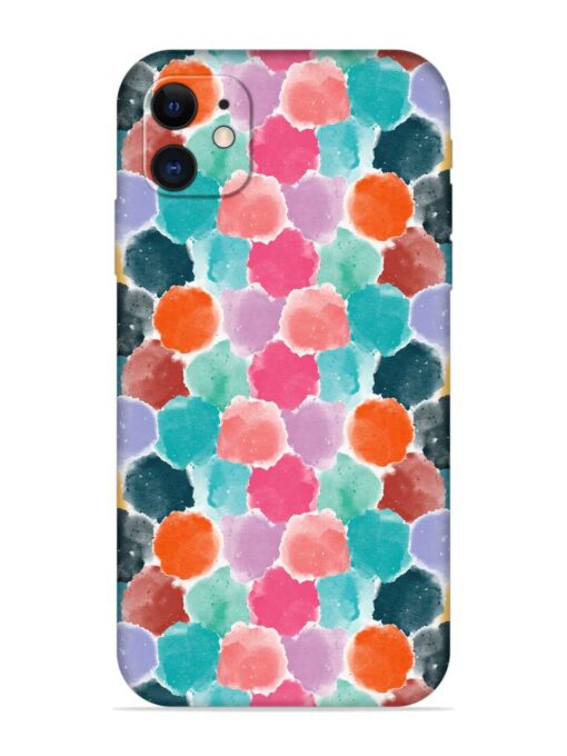 Colorful Seamless Pattern Embossed Soft Silicone Case for Apple Iphone 11 Zapvi