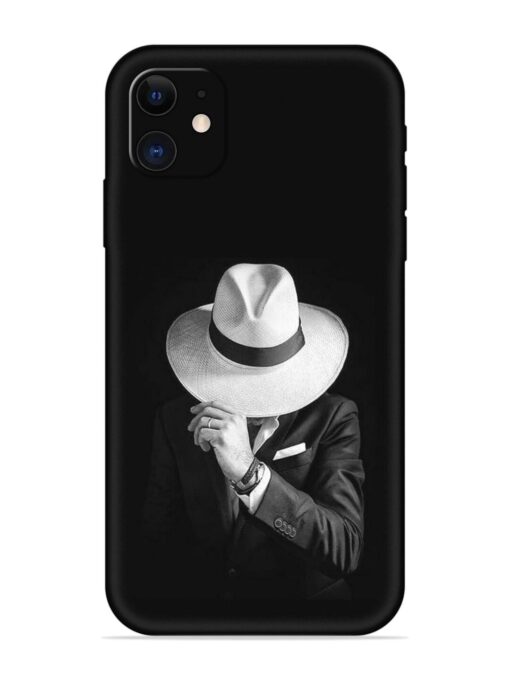 Men Under Hat Embossed Soft Silicone Case for Apple Iphone 11 Zapvi