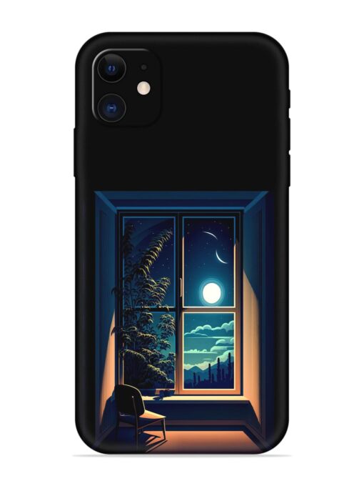 Night View At Window Embossed Soft Silicone Case for Apple Iphone 11 Zapvi