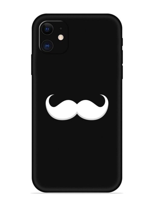 Mustache Vector Embossed Soft Silicone Case for Apple Iphone 11 Zapvi