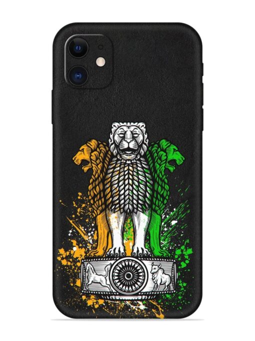 Pillars Of Ashoka Embossed Soft Silicone Case for Apple Iphone 11 Zapvi