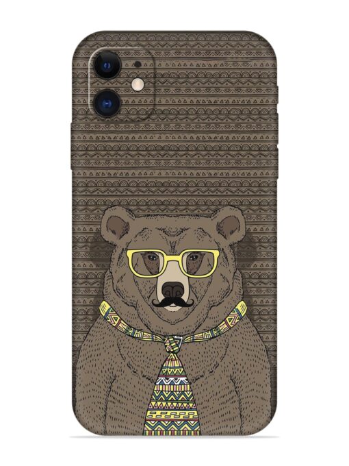 Grizzly Bear Embossed Soft Silicone Case for Apple Iphone 11 Zapvi