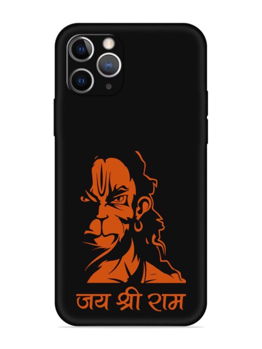 Angry Hanuman Embossed Soft Silicone Case for Apple Iphone 11 Pro