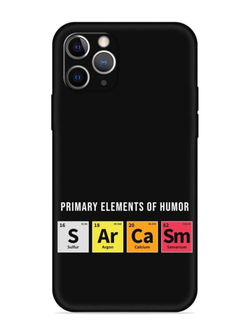 Primary Elements Humor Embossed Soft Silicone Case for Apple Iphone 11 Pro Zapvi