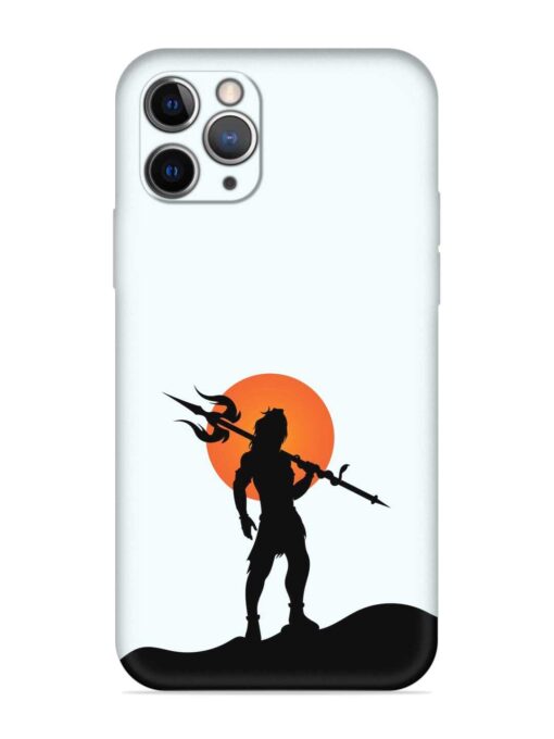 Lord Mahadev Trendy Embossed Soft Silicone Case for Apple Iphone 11 Pro Zapvi