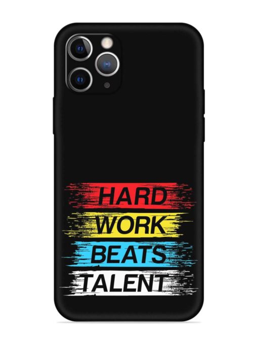 Hard Work Beats Embossed Soft Silicone Case for Apple Iphone 11 Pro Zapvi