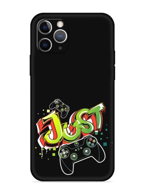 Graffiti Gamepad Illustration Embossed Soft Silicone Case for Apple Iphone 11 Pro