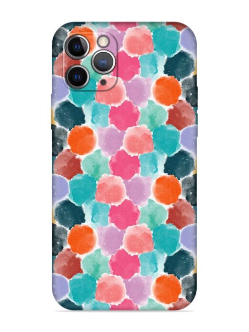 Colorful Seamless Pattern Embossed Soft Silicone Case for Apple Iphone 11 Pro Zapvi