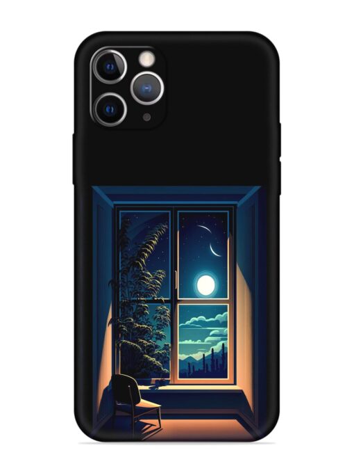 Night View At Window Embossed Soft Silicone Case for Apple Iphone 11 Pro Zapvi