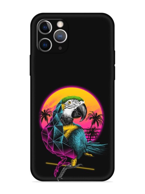 Rad Parrot Embossed Soft Silicone Case for Apple Iphone 11 Pro Zapvi