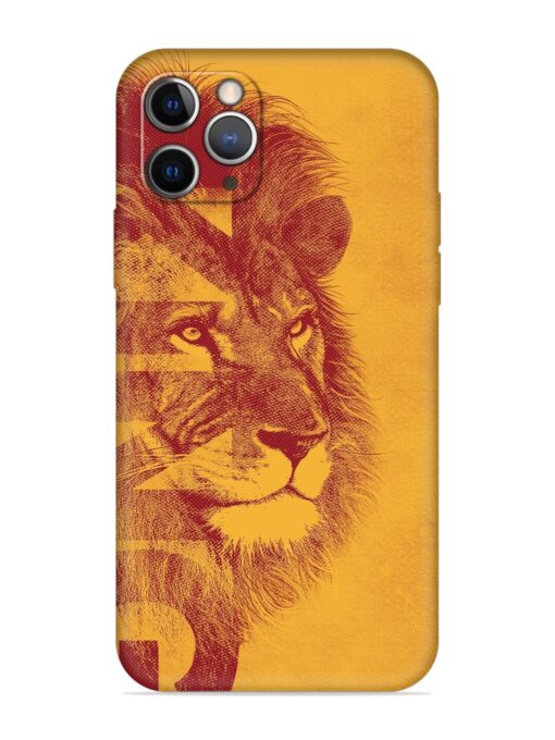 Gold Lion Crown Art Embossed Soft Silicone Case for Apple Iphone 11 Pro