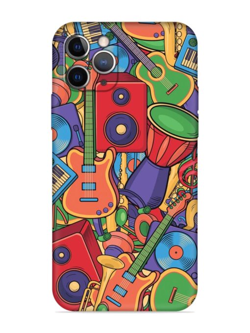 Colorful Music Art Embossed Soft Silicone Case for Apple Iphone 11 Pro Zapvi