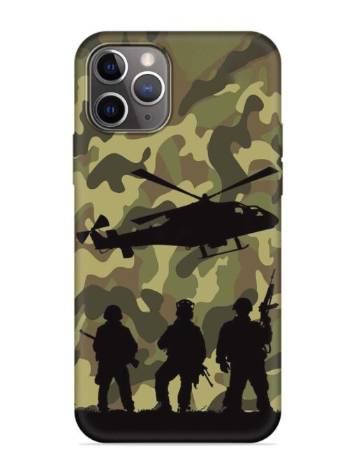 Army Heros Embossed Soft Silicone Case for Apple Iphone 11 Pro Max